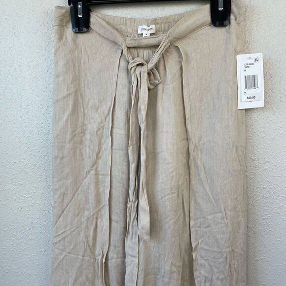 NWT Cotton Candy Wide Leg Capri Pants Size M - Picture 2 of 7